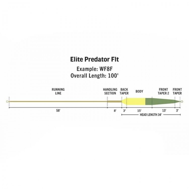 Rio Elite Predator Fly Line - WF6F/I/S3