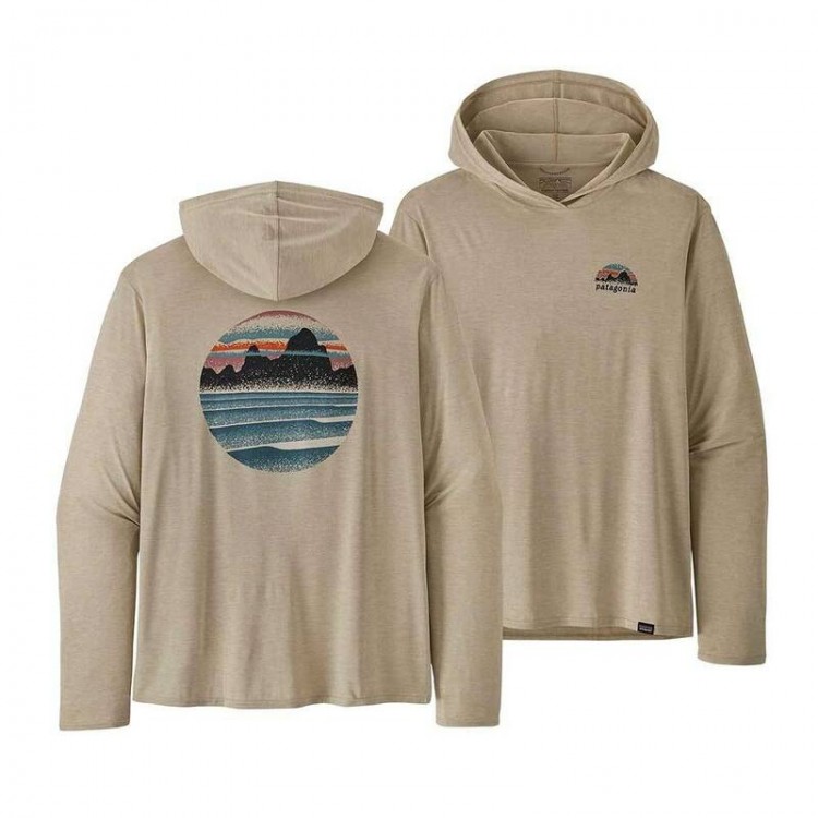Patagonia Mens Capiline Cool Daily Graphic Hoody - Pumice